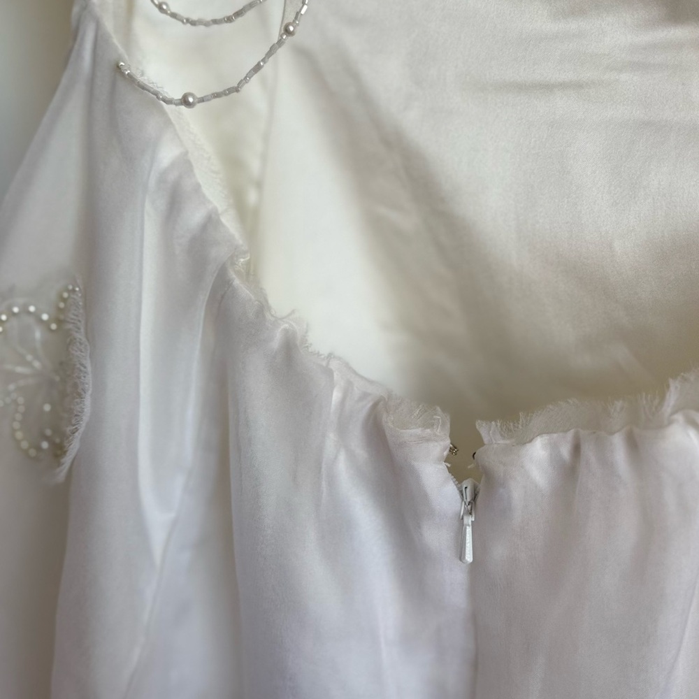 Aje off white Dress with Pearl Detail, size US 12, new with tags - Picture 6 of 10